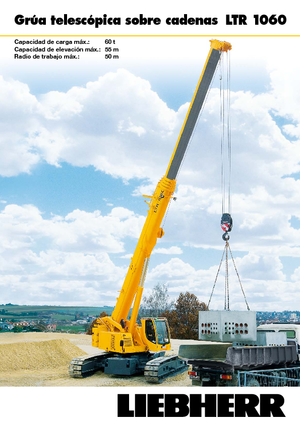 Верижни кранове - телескопична стрела Liebherr LTR 1060