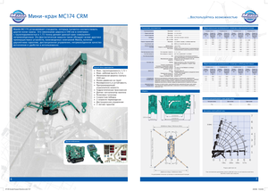 Верижни кранове - телескопична стрела Maeda MC 174 CRM *