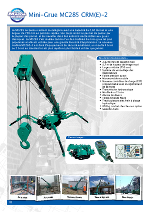 Верижни кранове - телескопична стрела Maeda MC 285 CRME- 2