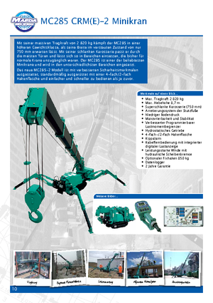 Верижни кранове - телескопична стрела Maeda MC 285 CRME- 2