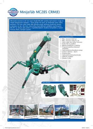 Верижни кранове - телескопична стрела Maeda MC 285 CRM-E