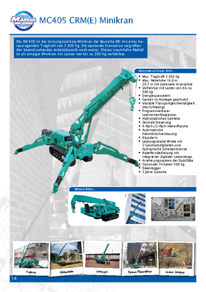 Верижни кранове - телескопична стрела Maeda MC 305 CRME-2
