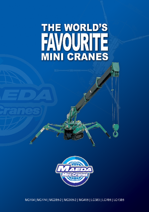 Верижни кранове - телескопична стрела Maeda MC 405 CRME