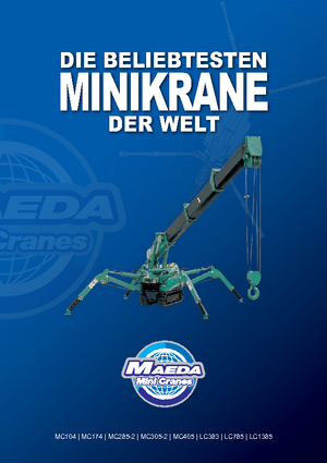 Верижни кранове - телескопична стрела Maeda MC 405 CRME