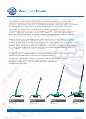 Верижни кранове - телескопична стрела Maeda MC 405 CRME