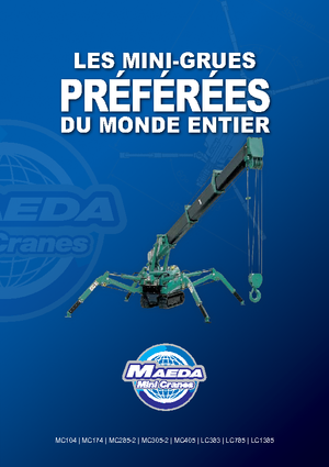 Верижни кранове - телескопична стрела Maeda MC 405 CRME