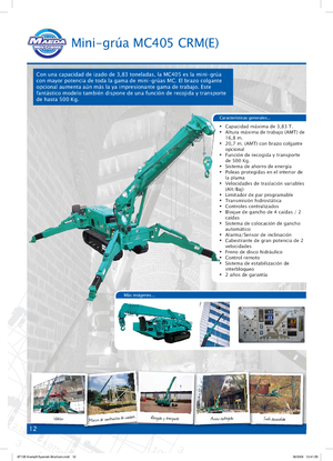 Верижни кранове - телескопична стрела Maeda MC 405 CRME