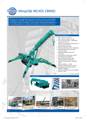 Верижни кранове - телескопична стрела Maeda MC 405 CRME