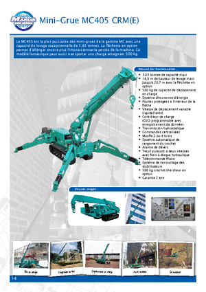 Верижни кранове - телескопична стрела Maeda MC 405 CRME