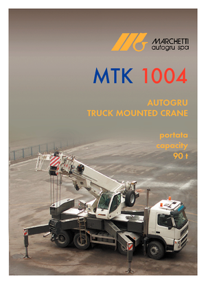 Верижни кранове - телескопична стрела Marchetti MTK 1004 C