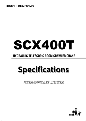 Верижни кранове - телескопична стрела Hitachi Sumitomo SCX 400 T