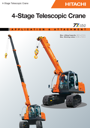 Верижни кранове - телескопична стрела Hitachi Sumitomo TX 160