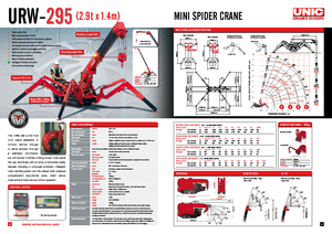 Верижни кранове - телескопична стрела UNIC URW 295