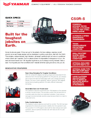 Самосвали на вериги Yanmar C50R-5