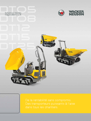 Самосвали на вериги Wacker Neuson DT08