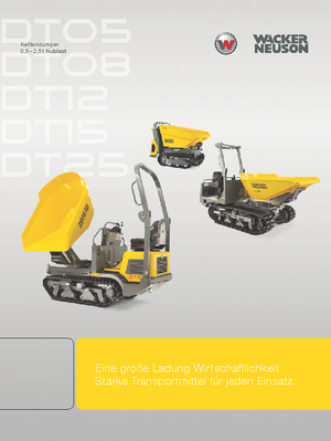 Самосвали на вериги Wacker Neuson DT08