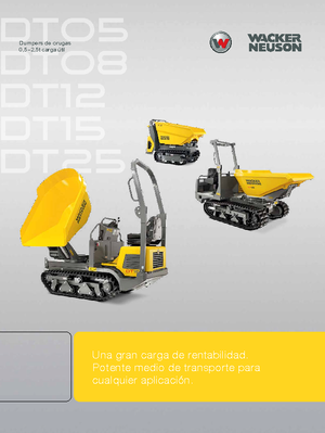 Самосвали на вериги Wacker Neuson DT08