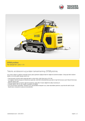 Самосвали на вериги Wacker Neuson DT 08 PL