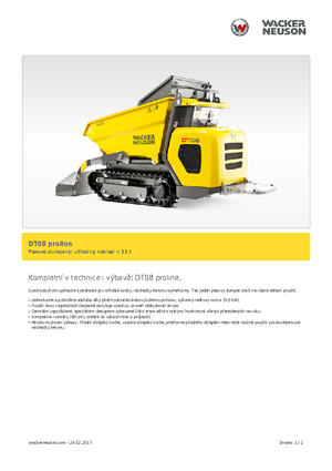Самосвали на вериги Wacker Neuson DT 08 PL