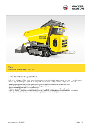 Самосвали на вериги Wacker Neuson DT08