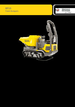 Самосвали на вериги Wacker Neuson DT15