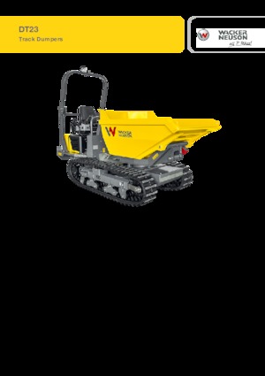 Самосвали на вериги Wacker Neuson DT23