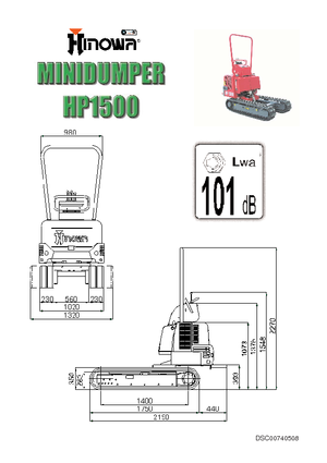 Самосвали на вериги Hinowa HP 1500