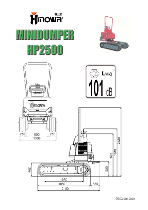 Самосвали на вериги Hinowa HP 2500