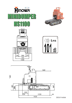 Самосвали на вериги Hinowa HS 1100 D