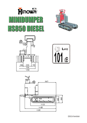 Самосвали на вериги Hinowa HS 850 D