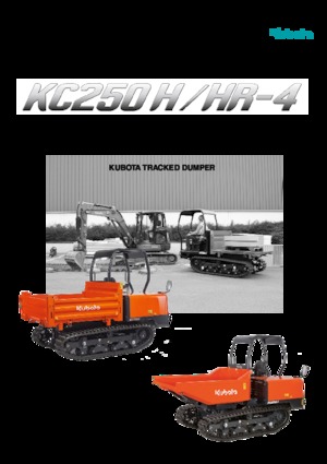 Самосвали на вериги Kubota KC 250 H-4
