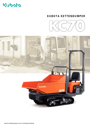 Самосвали на вериги Kubota KC 70