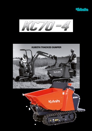 Самосвали на вериги Kubota KC70H-4