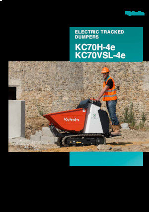 Електрически верижни самосвали Kubota KC70H-4e
