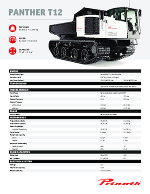 Самосвали на вериги Prinoth Panther T12