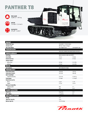 Самосвали на вериги Prinoth Panther T8