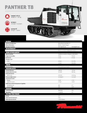 Самосвали на вериги Prinoth Panther T8