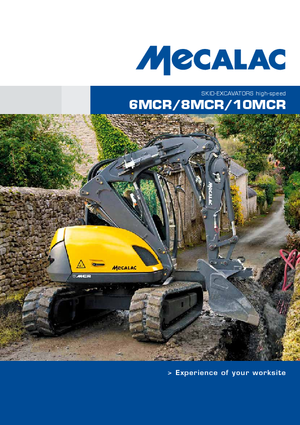 Верижни екскаватори Mecalac 10 MCR