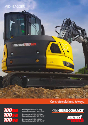 Верижни екскаватори Menzi 100na