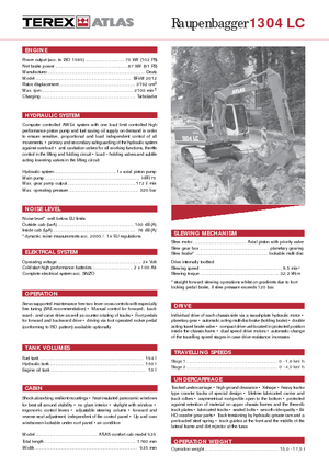 Верижни екскаватори Atlas 1304 LC