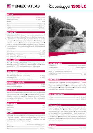 Верижни екскаватори Atlas 1305 LC