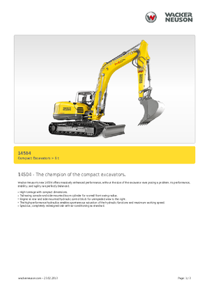 Верижни екскаватори Wacker Neuson 14504