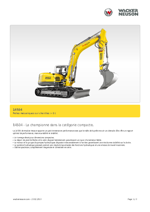 Верижни екскаватори Wacker Neuson 14504