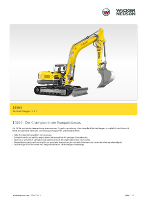 Верижни екскаватори Wacker Neuson 14504
