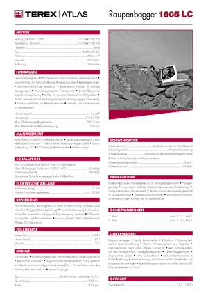 Верижни екскаватори Atlas 1605 LC