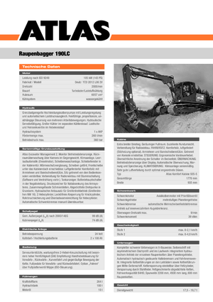 Верижни екскаватори Atlas 190 LC
