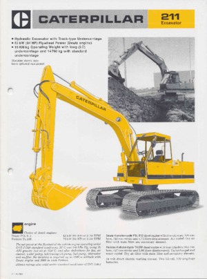 Верижни екскаватори Caterpillar 211