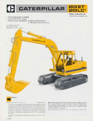 Верижни екскаватори Caterpillar 213