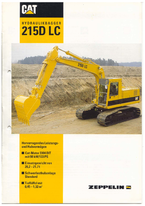 Верижни екскаватори Caterpillar 215 D LC