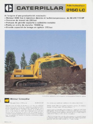 Верижни екскаватори Caterpillar 215LC